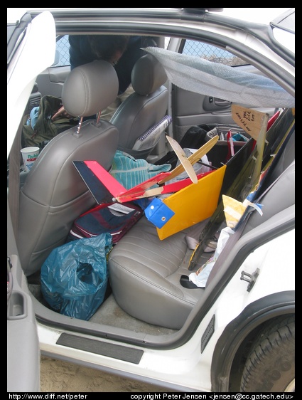 backseat of car (not nearly so)