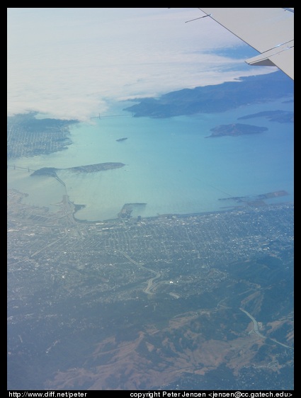 SF Bay from the Embraer 135
