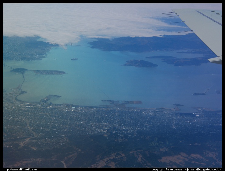 SF Bay from the Embraer 135