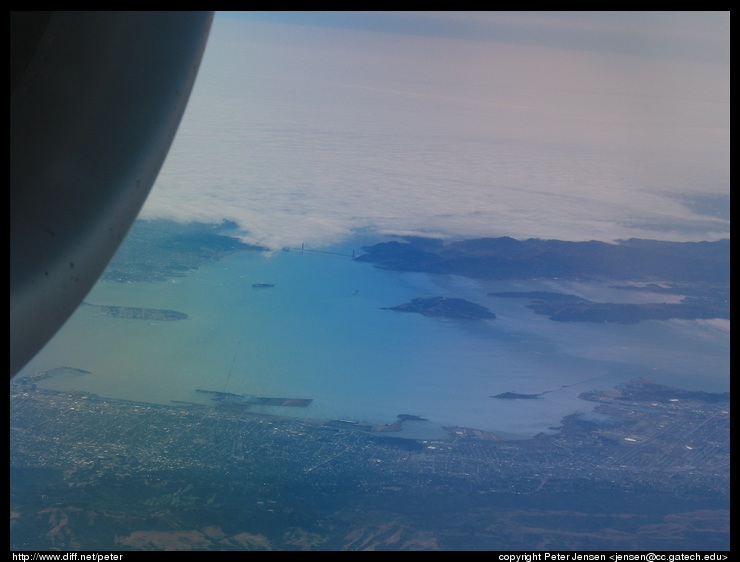 SF Bay from the Embraer 135