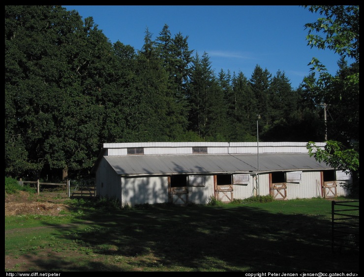 a barn