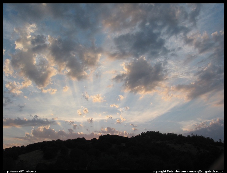 sunset from outside the park where we flew in a parking lot for a while