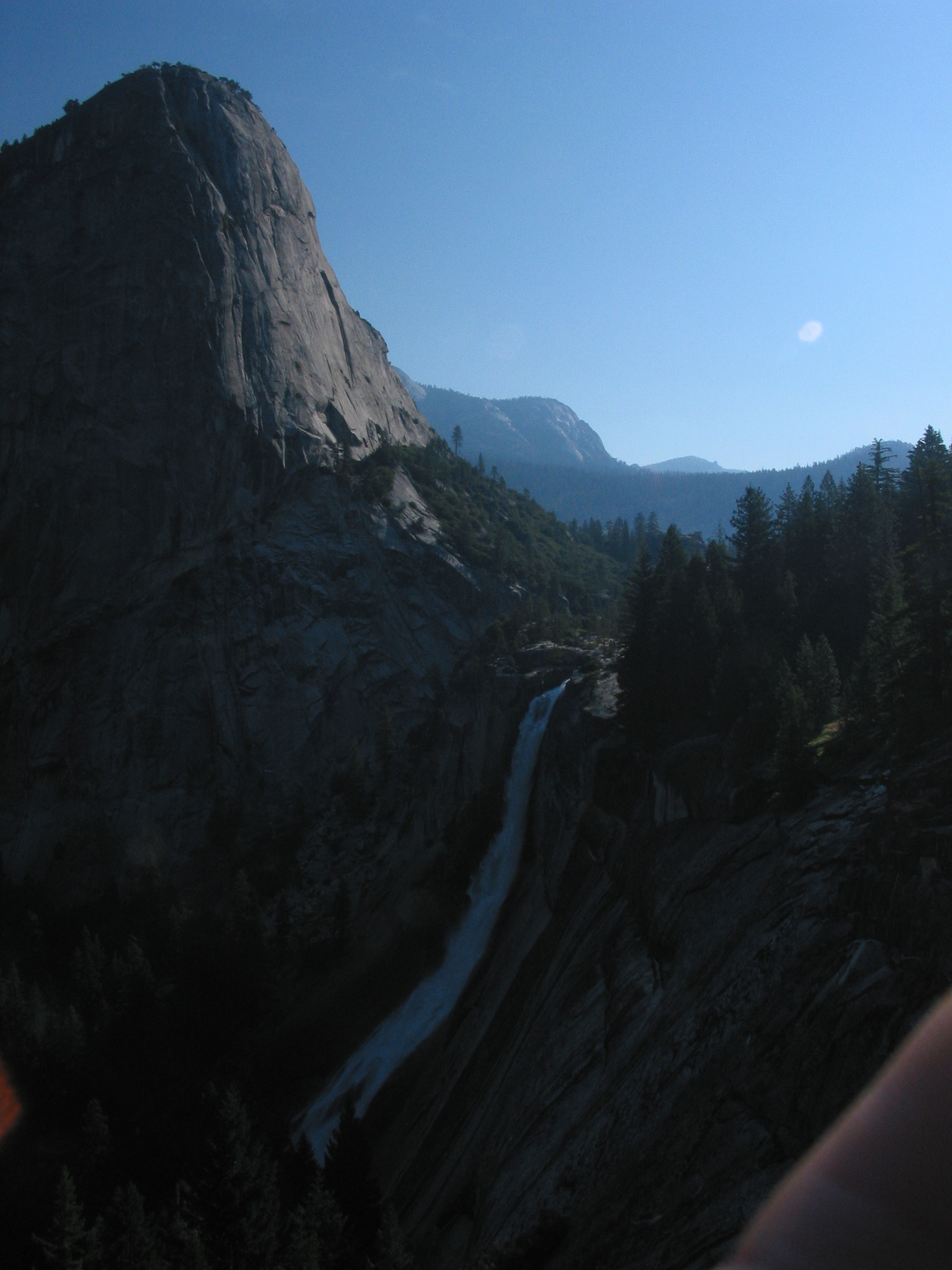 first image from the Half Dome hike (1.5 hours after we got on the trail, and 3 hours after we got up)