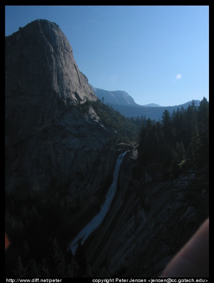 first image from the Half Dome hike (1.5 hours after we got on the trail, and 3 hours after we got up)