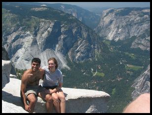 neat couple getting their picture taken