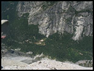 looking down, with Peter's foot on the left