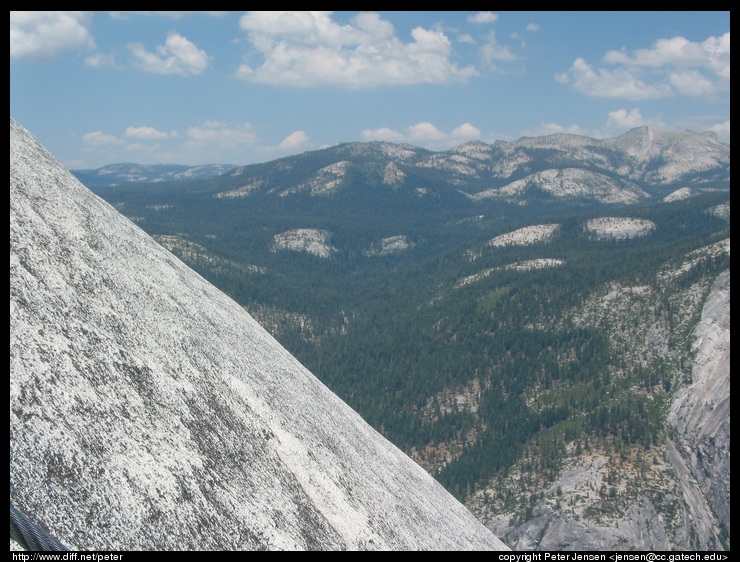 a view to the side showing the angle