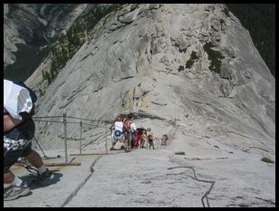 going down