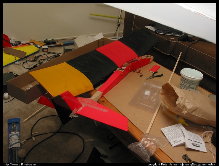 the 2x4 (still repairable, but temporarily broken)
