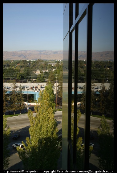 view out the window to the east from RNB6