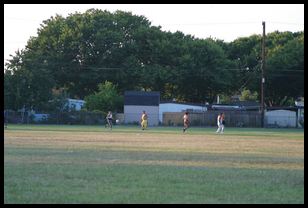 people playing soccer at Scott Lane Elementary field