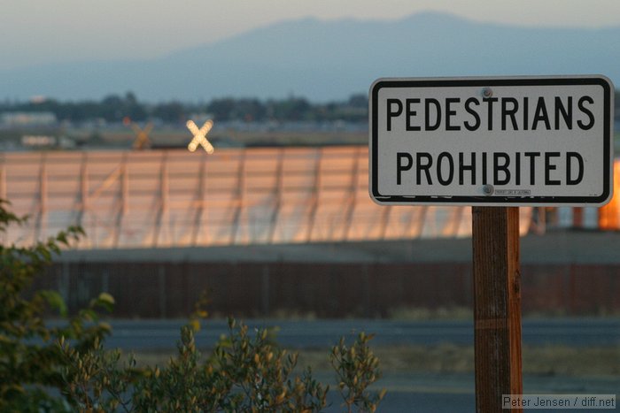 pedestrians prohibited
