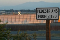pedestrians prohibited