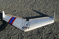 the mini-zagi glider I made