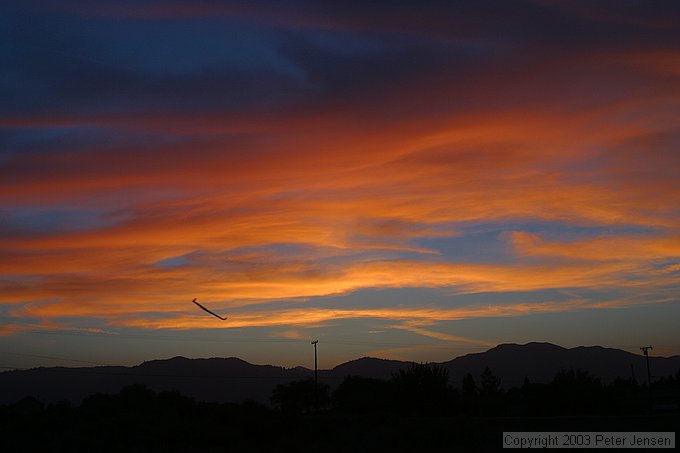 mini-zagi flying over the BMX yard in Tehachapi