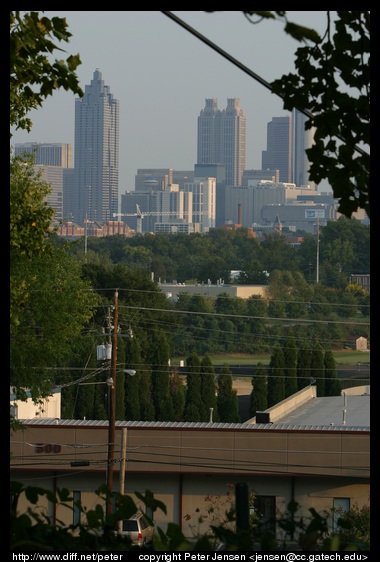 view from tower base N of Bishop street