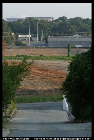 view from tower base N of Bishop street