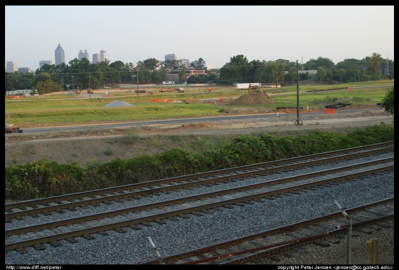 Atlantic station with tracks