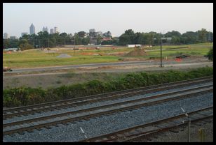 Atlantic station with tracks