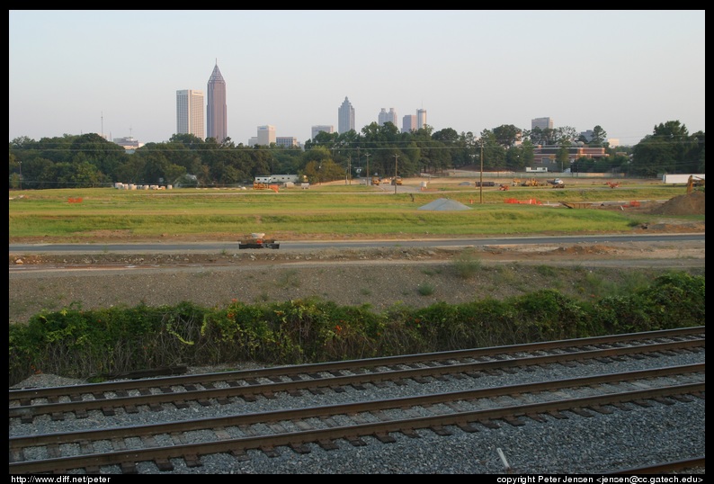 Atlantic station with tracks