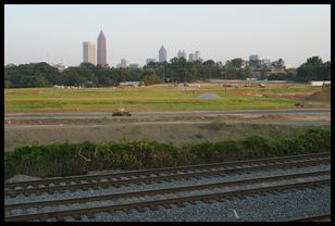 Atlantic station with tracks