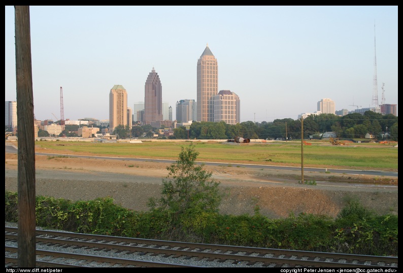 Atlantic station with tracks