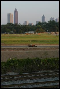 Atlantic station with tracks