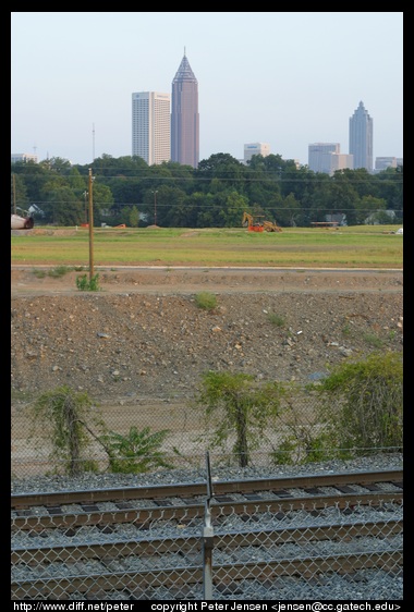 Atlantic station with tracks