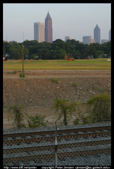 Atlantic station with tracks