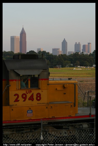 Atlantic station with train