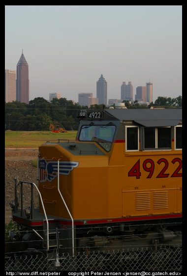 Atlantic station with end locomotive