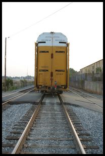 end of the train (and yes, I checked behind me before and during)