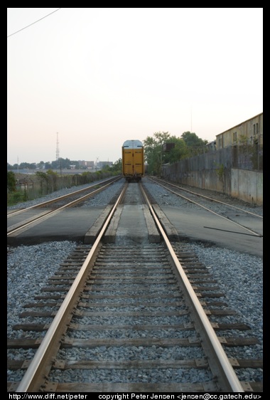 end of the train (and yes, I checked behind me before and during)