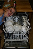 Kim with Charles' provably optimal dish placement in the Hinckley's dish washer
