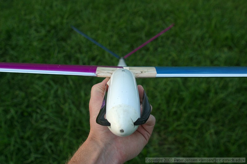 the business end of my Graupner Cumulus 2000 electric sailplane\nmotor is a geared 480 with a CAM 11x8 folder