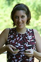 Anna with pet turtles