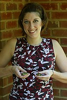 Anna with pet turtles