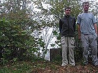 Michael and Peter on top of Big Stramp mountain