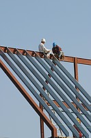 neat triangles on the building that's going up right next door to my lab. Shot from right next to Rocky Mountain Pizza.