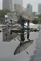 working on the old dish