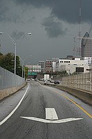 wrong way on the North Ave exit