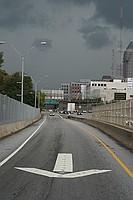 wrong way on the North Ave exit