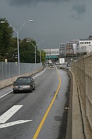 wrong way on the North Ave exit