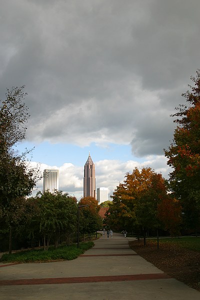 looking south-east down the walkway