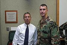Col. Danny McKnight and T.J Pomian