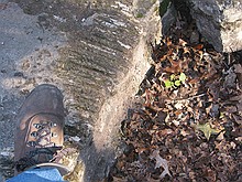 evidence of a few big ring strikes on this rock...