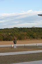 the ever-ubiquitous Zagi 400X (he had a stock Zagi 400X config with the 1700AU battery and I timed his flight at just over 9 minutes, with lots of aerobatics)