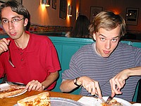 Bill and Daniel getting some good Fellinis