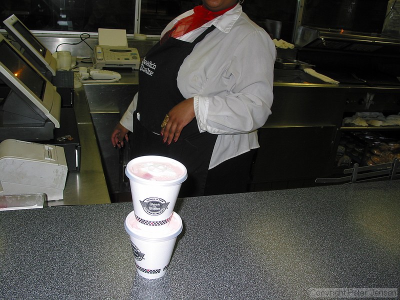 the two kiddie cups I got at Steak and Shake because they were out of big cups