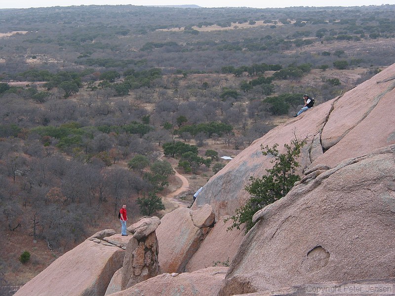 sliding down the backside